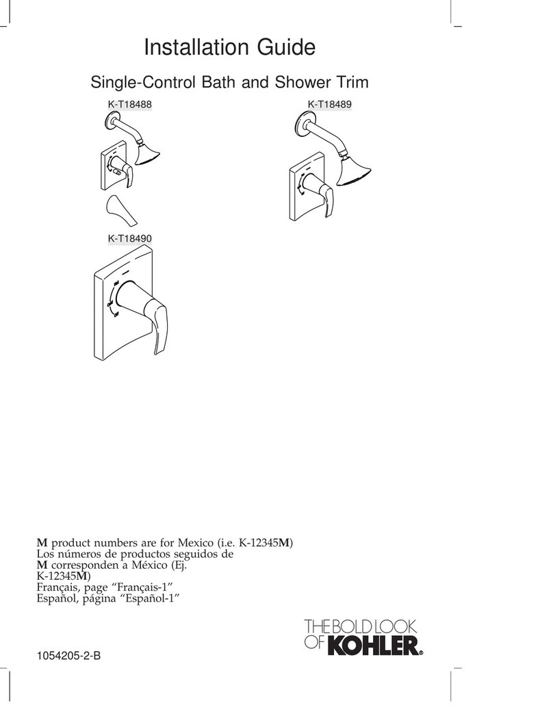 Kohler Symbol Rite-Temp K-T18488 User manual Kohler Symbol Rite-Temp K-T18488 User manual