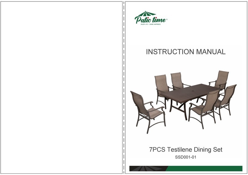 PATIO TIME Testilene SSD001-01 instruction manual