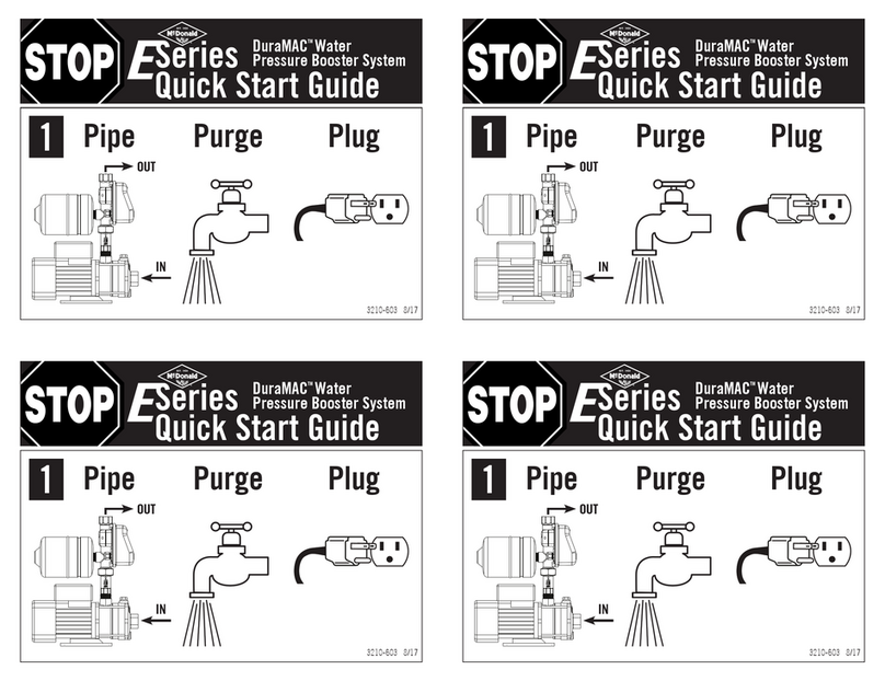 MCDonald DuraMAC E Series quick start guide