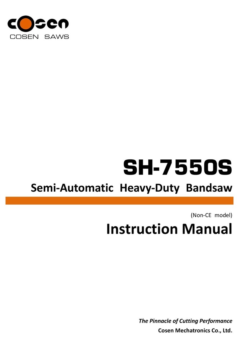 Cosen SH-7550S instruction manual