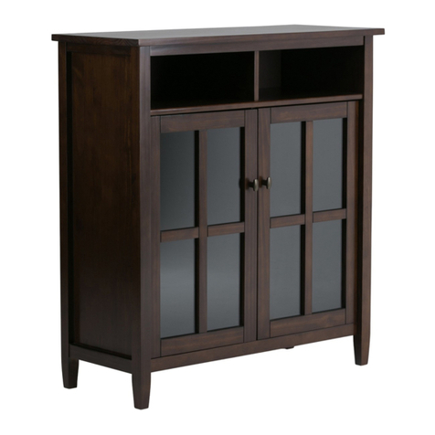 Simpli Home Wyndenhall Brooklyn + Max Warm Shaker... User manual