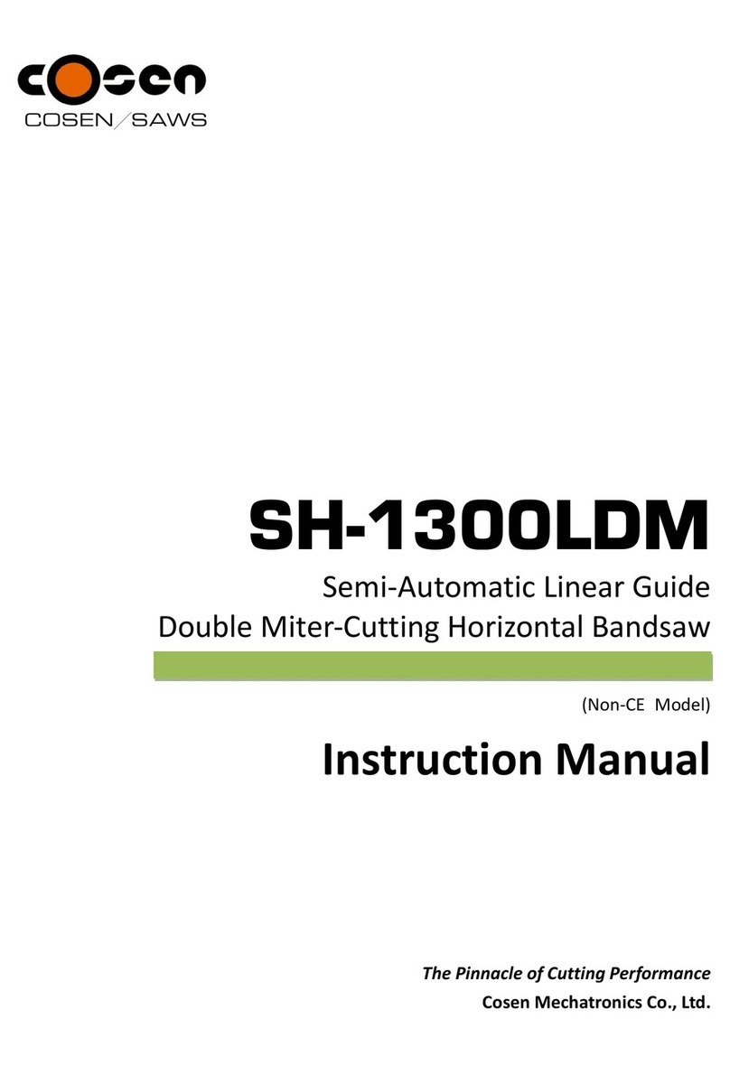 Cosen SH-1300LDM User manual