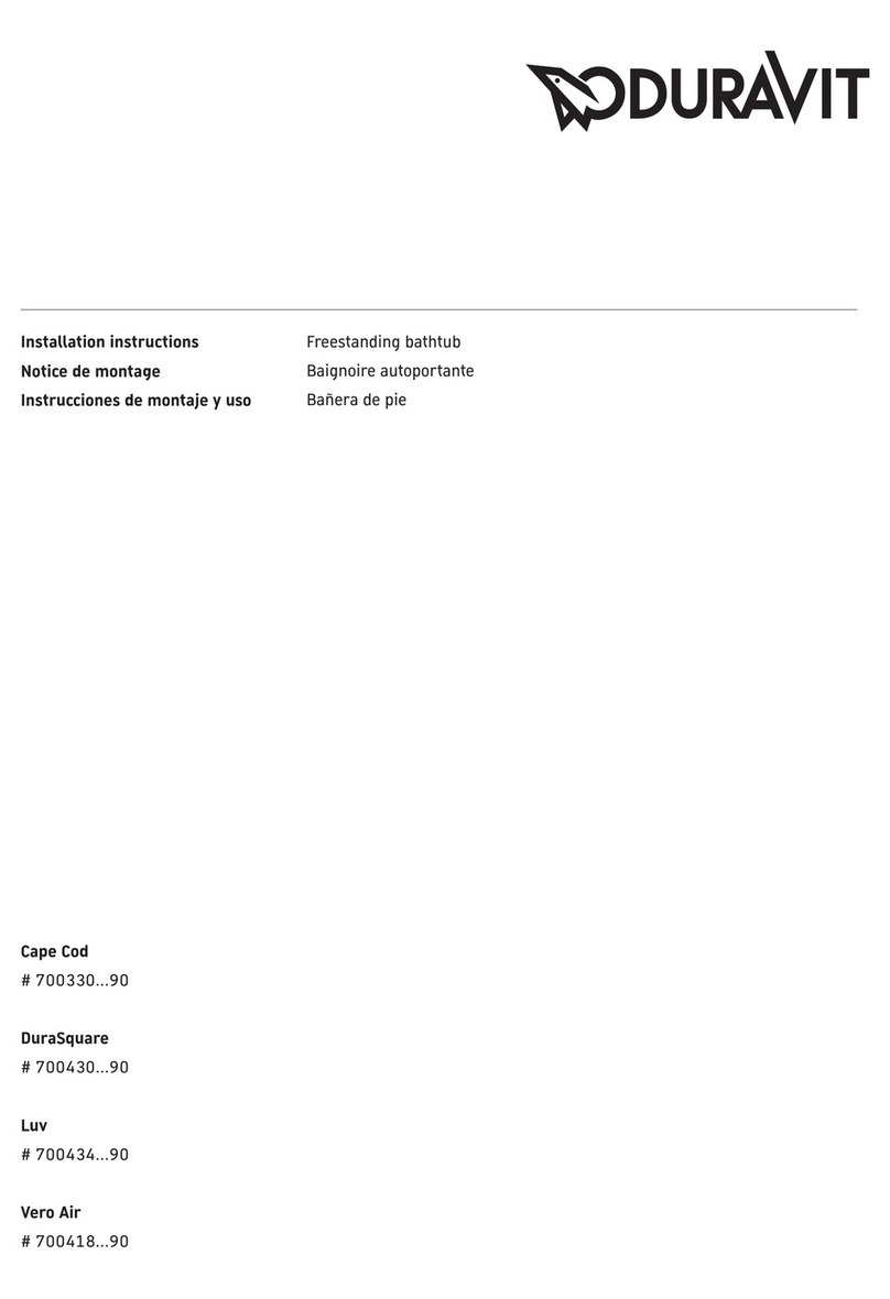 DURAVIT Cape Cod 700330 90 Series installation instructions