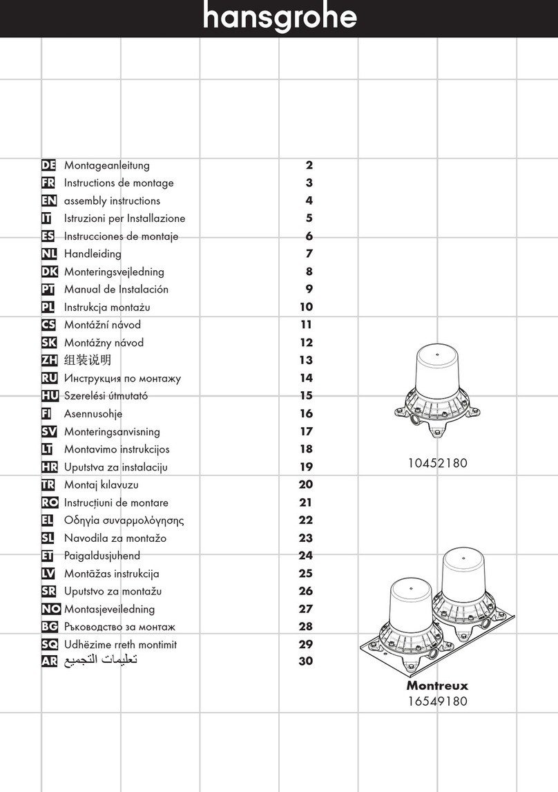 Hans Grohe Montreux 16549180 Assembly instructions Hans Grohe Montreux 16549180 Assembly instructions