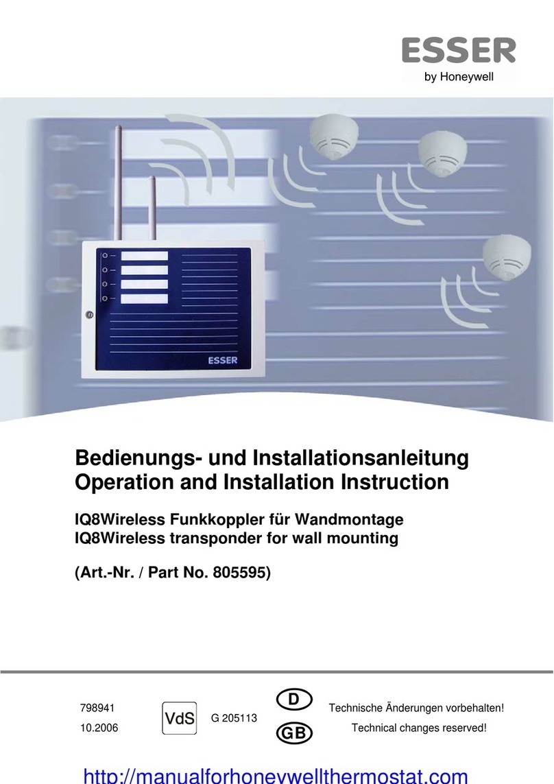 Honeywell ESSER IQ8 User manual