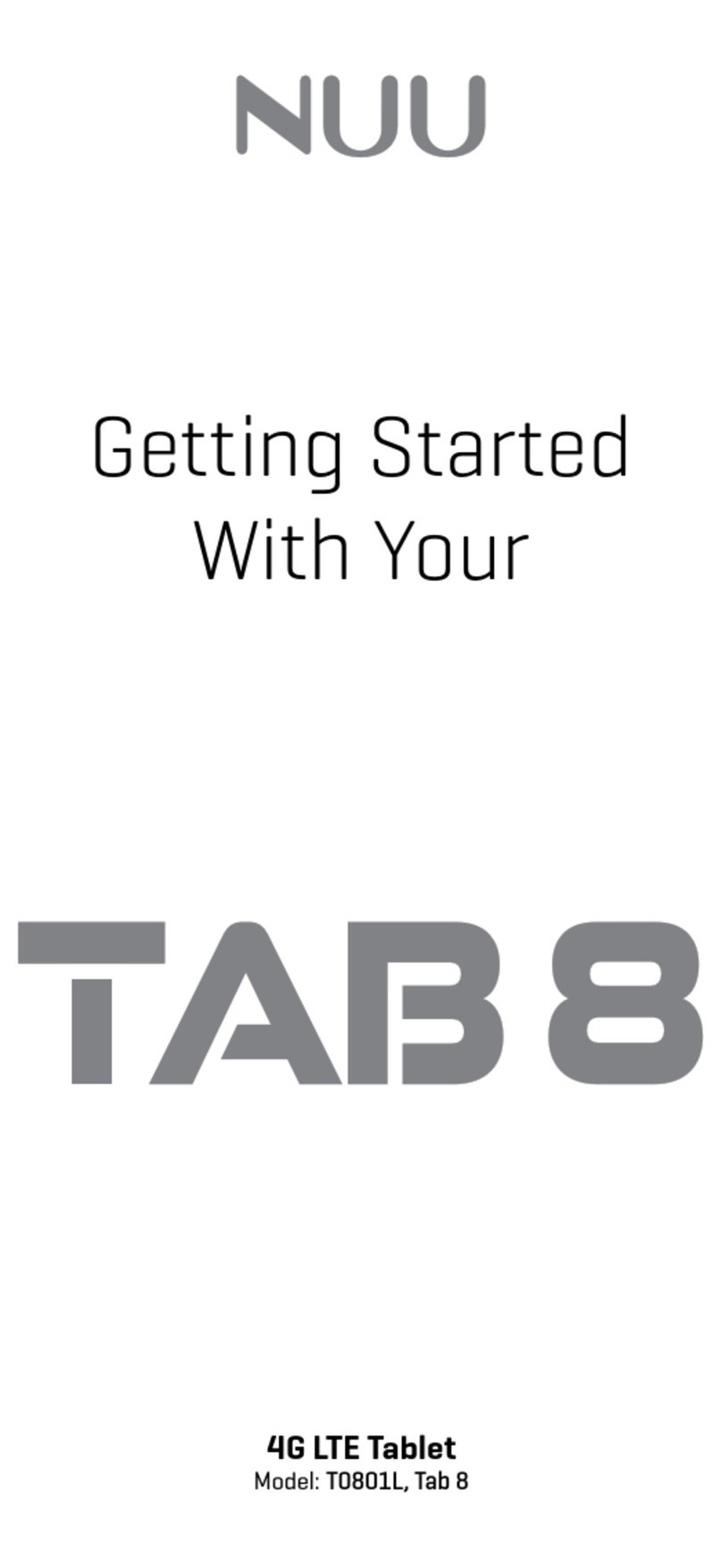 Nuu TAB 8 Getting started