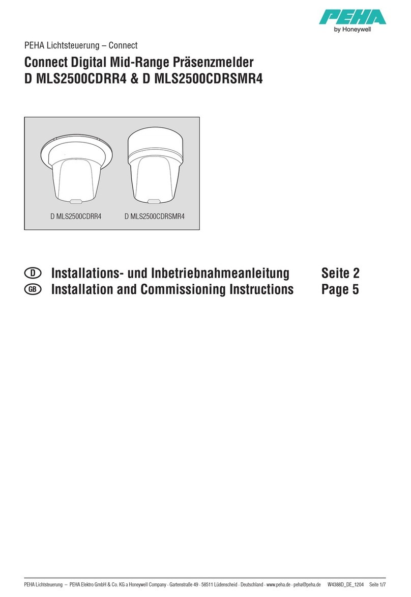 Honeywell PEHA D MLS2500CDRR4 Installation and operation manual