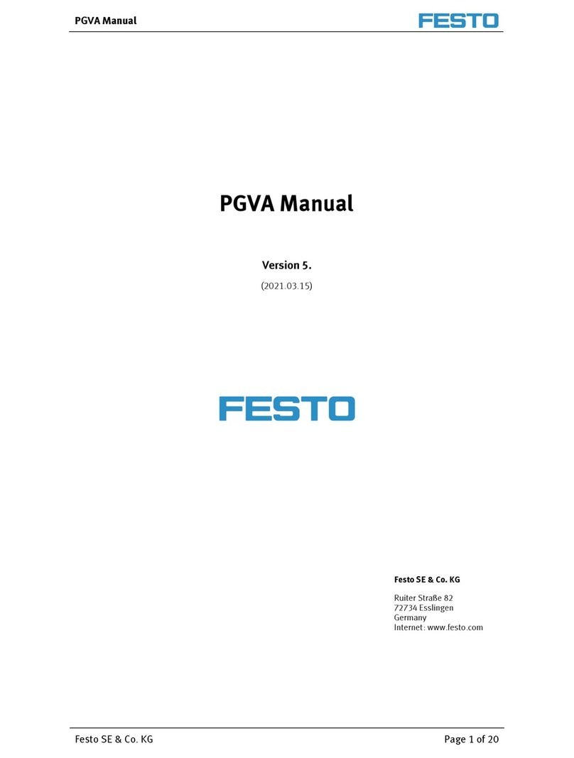 Festo PVGA Series User manual