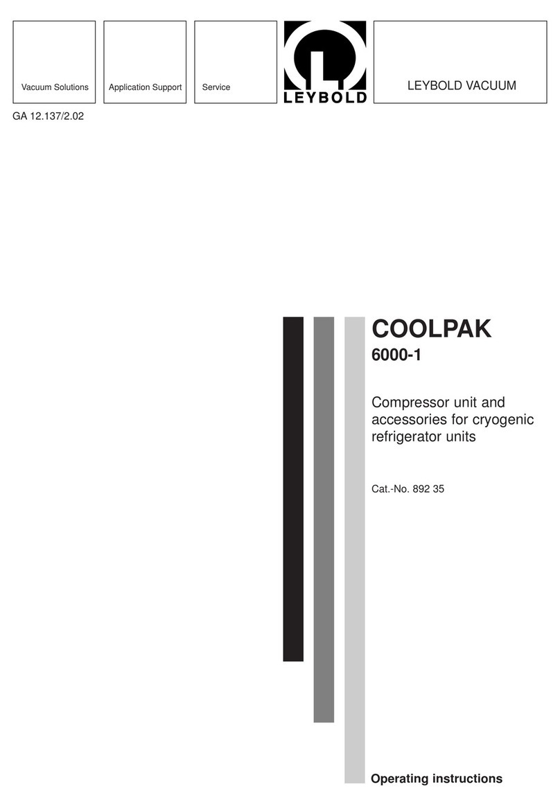 LEYBOLD COOLPAK 6000-1 operating instructions LEYBOLD COOLPAK 6000-1 operating instructions