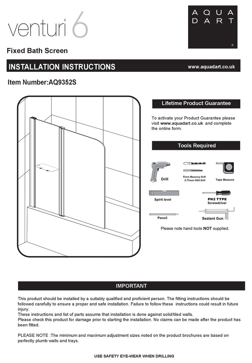Aquadart Venturi 6 AQ9352S installation instructions