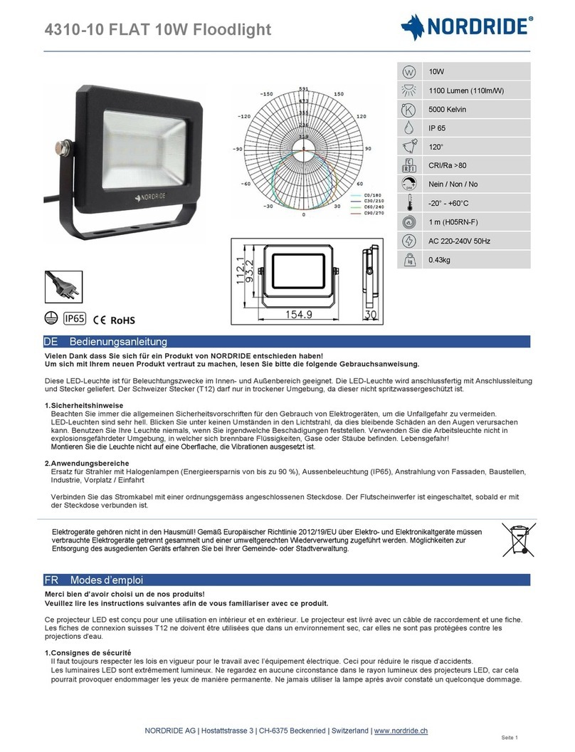 NORDRIDE 4310-10 User manual
