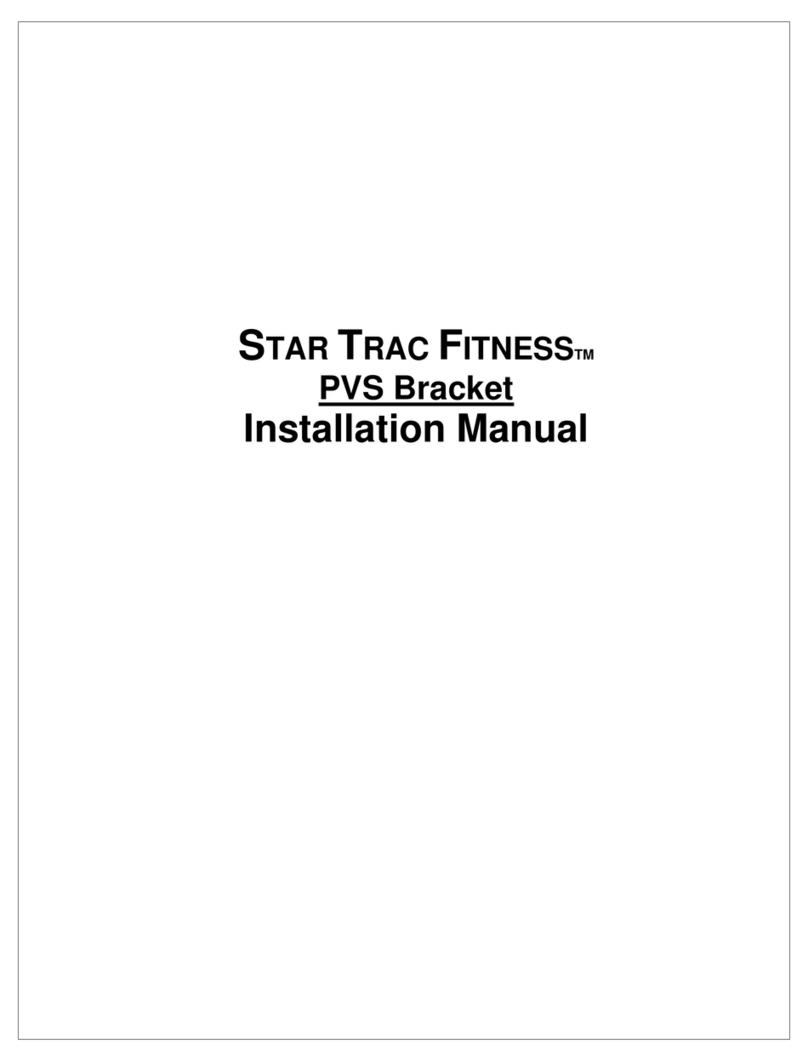 STAR TRAC FITNESS PVS installation manual
