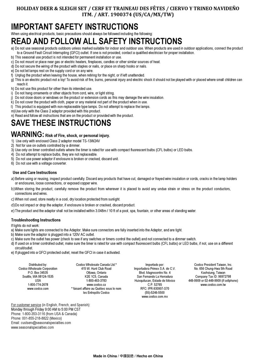 Costco 1900374 manual Costco 1900374 manual