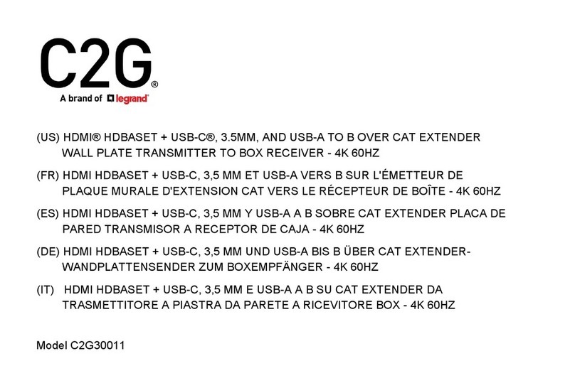 LEGRAND C2G 30011 User manual