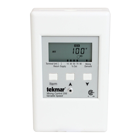 Tekmar Mixing Control 356 User manual