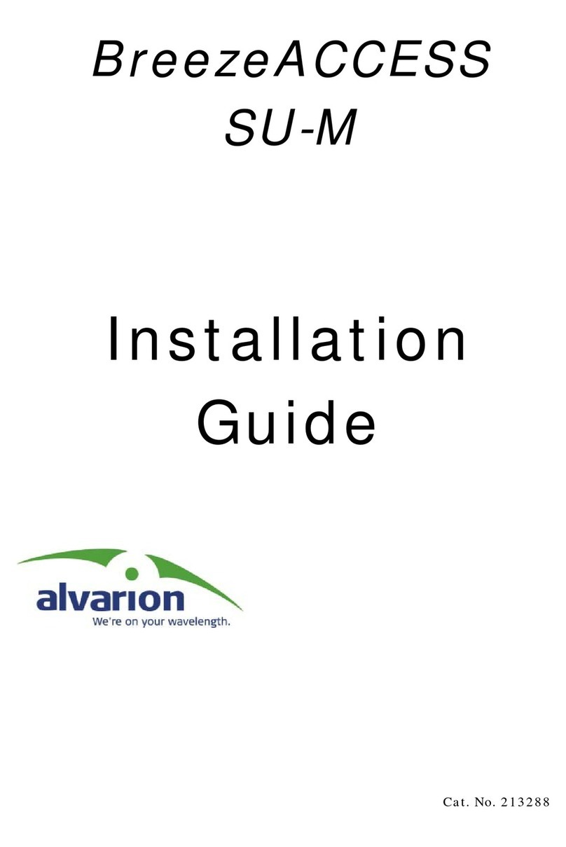 Alvarion BreezeACCESS SU-M installation guide