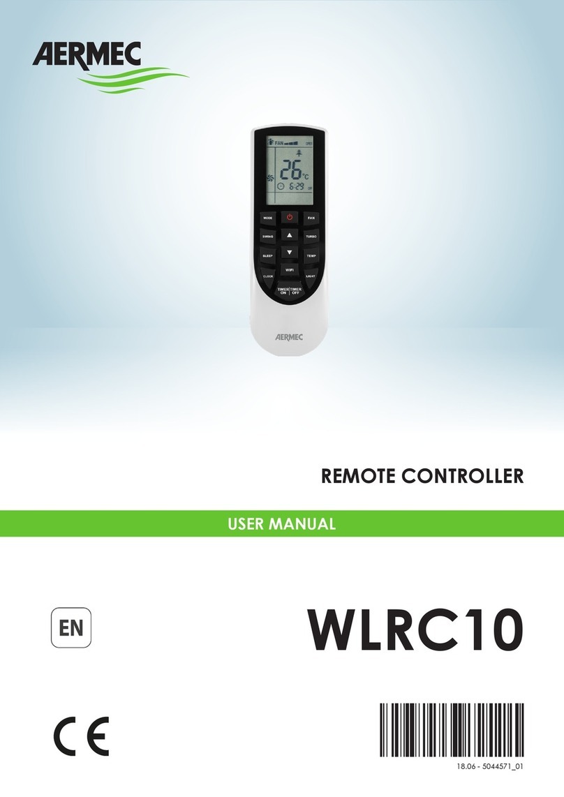 AERMEC WLRC10 user manual