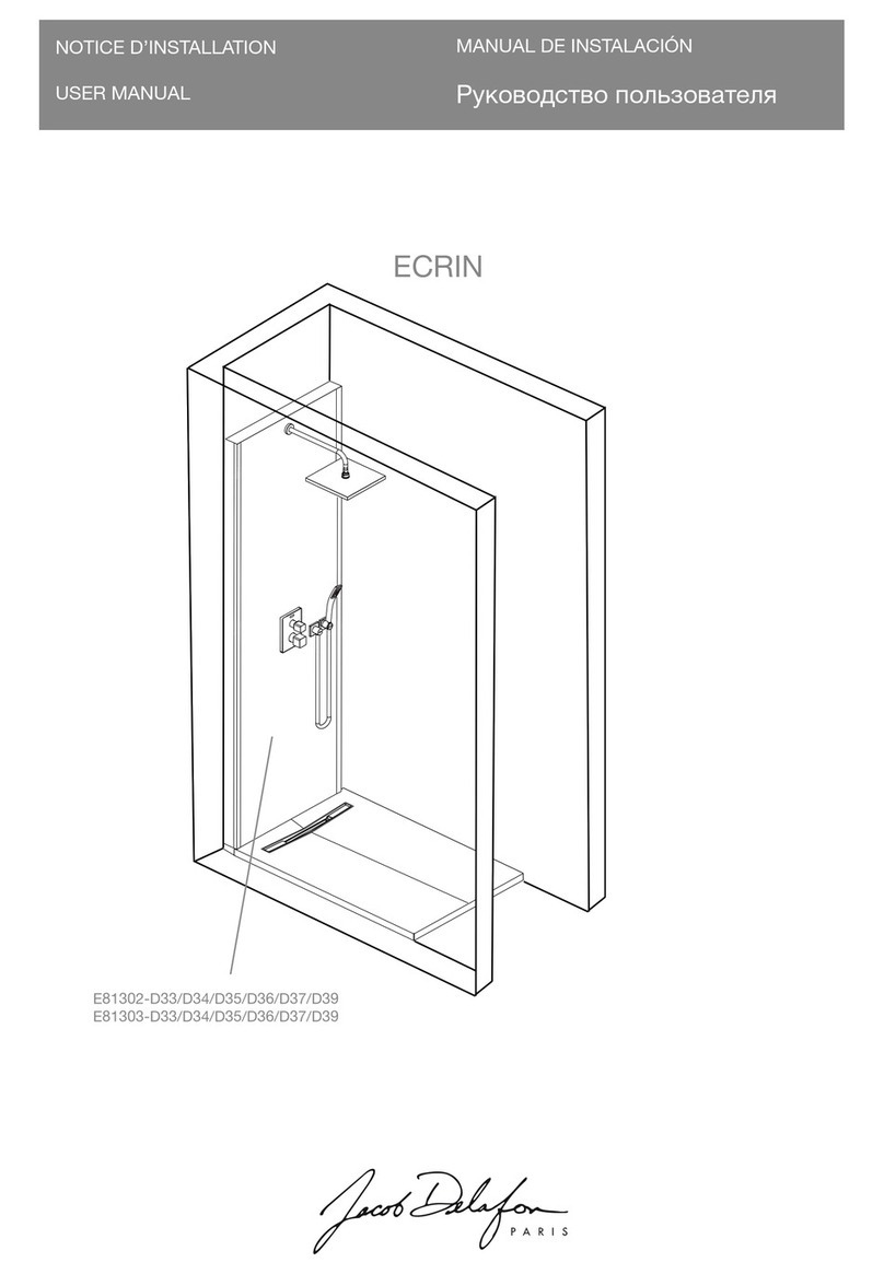Jacob Delafon ECRIN E81302-D33 User manual