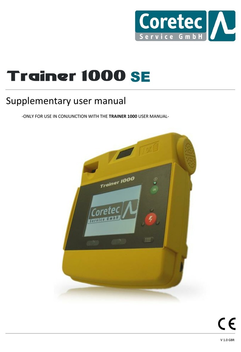 Coretec Trainer 1000 SE user manual