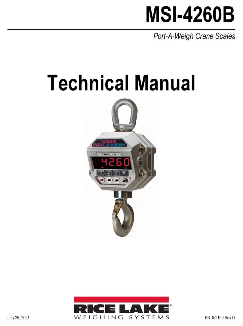 Rice Lake MSI-4260B User manual Rice Lake MSI-4260B User manual