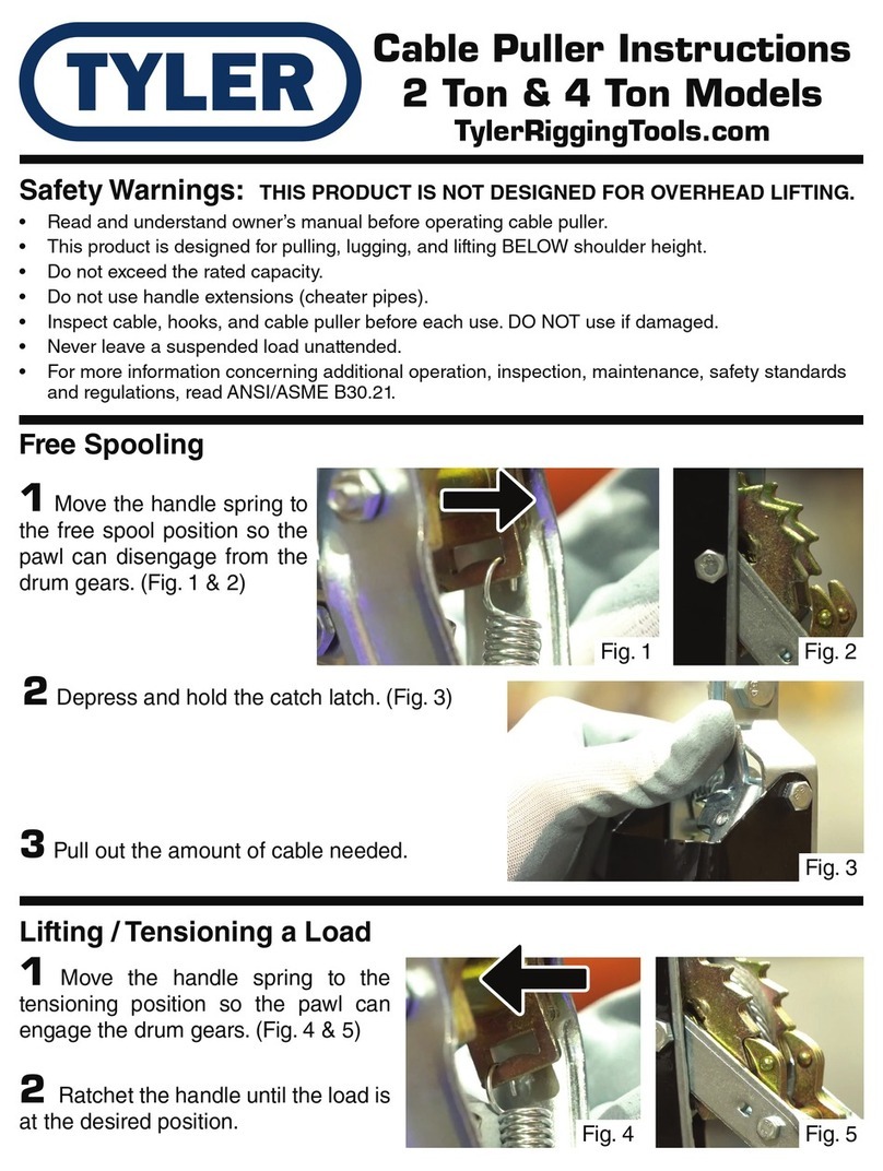 Tyler 91700002 User manual