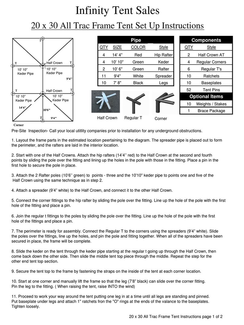 Infinity All Trac Frame 20 x 30 Manual Infinity All Trac Frame 20 x 30 Manual