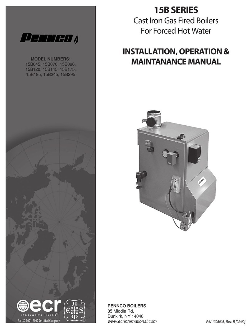 ECR PENNCO 15B Series Installation, operation & maintenance manual