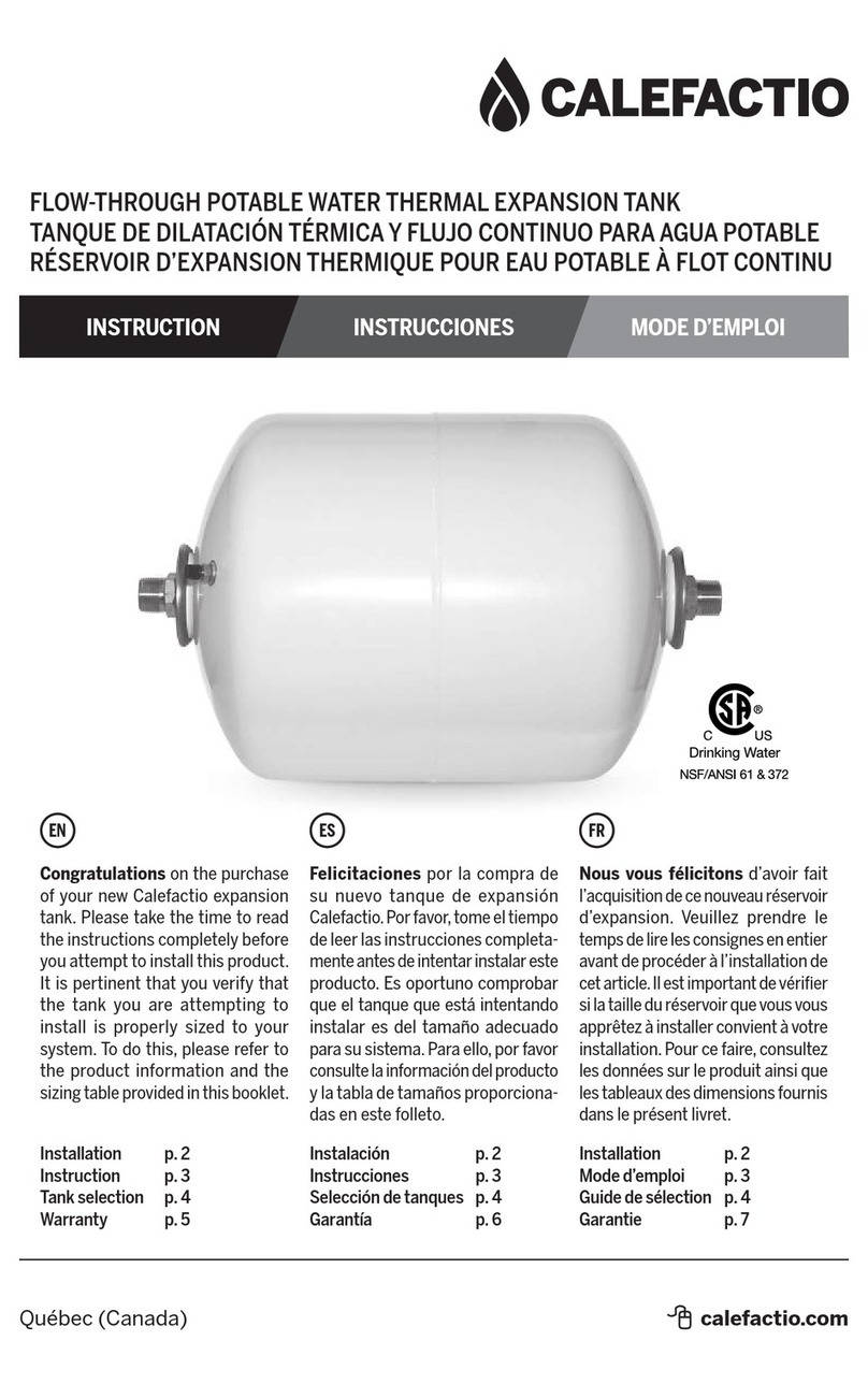 CALEFACTIO FTTE-5 Instruction