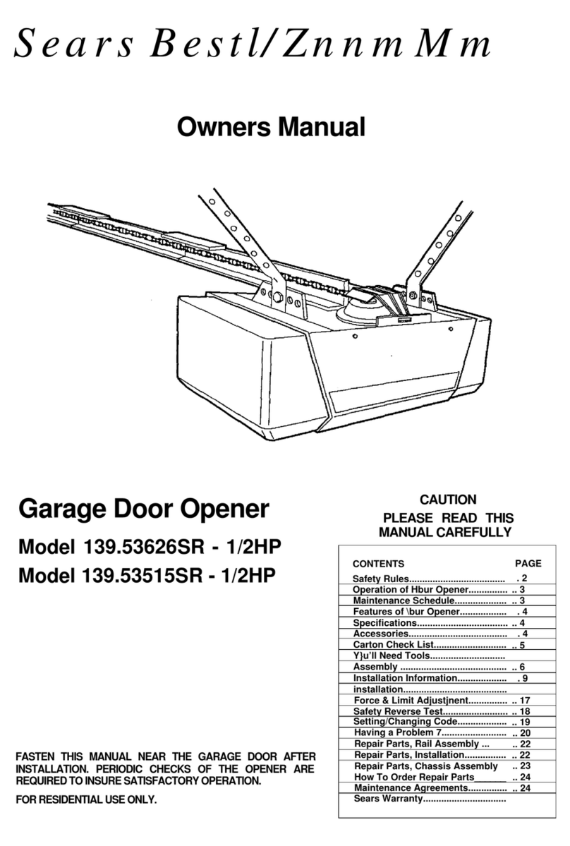 Sears Sears Bestl owner's manual