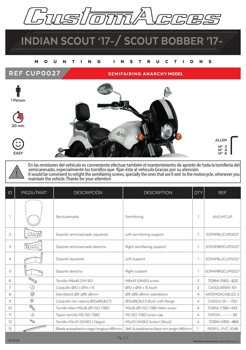 CUSTOMACCES SEMIFARINGS ANARCHY User manual