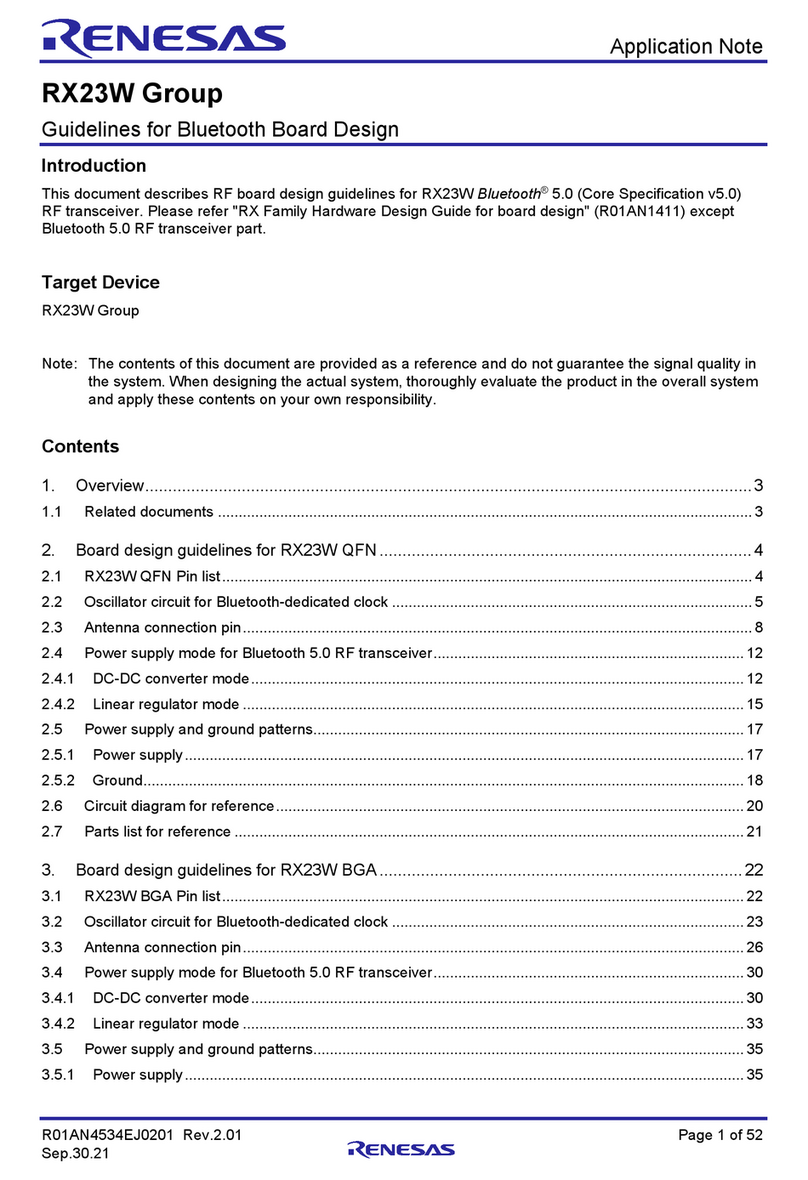 Renesas RX23W Series Installation and operating instructions