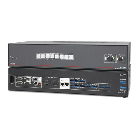 Extron electronics MLS 608 D Series user guide