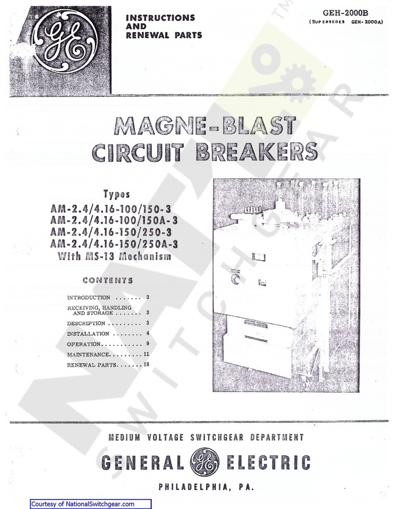 GE AM-2.4/4.16-100/150- 3 User manual