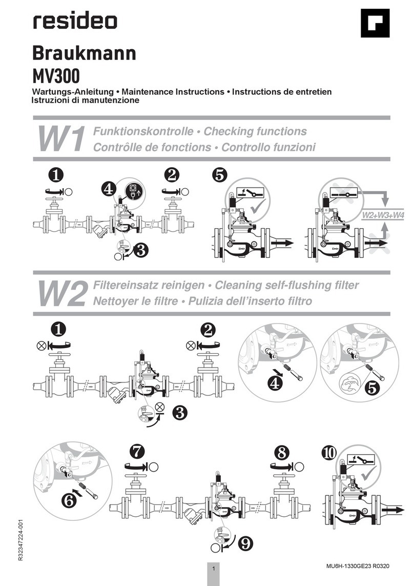 resideo Braukmann MV300 Maintenance instructions