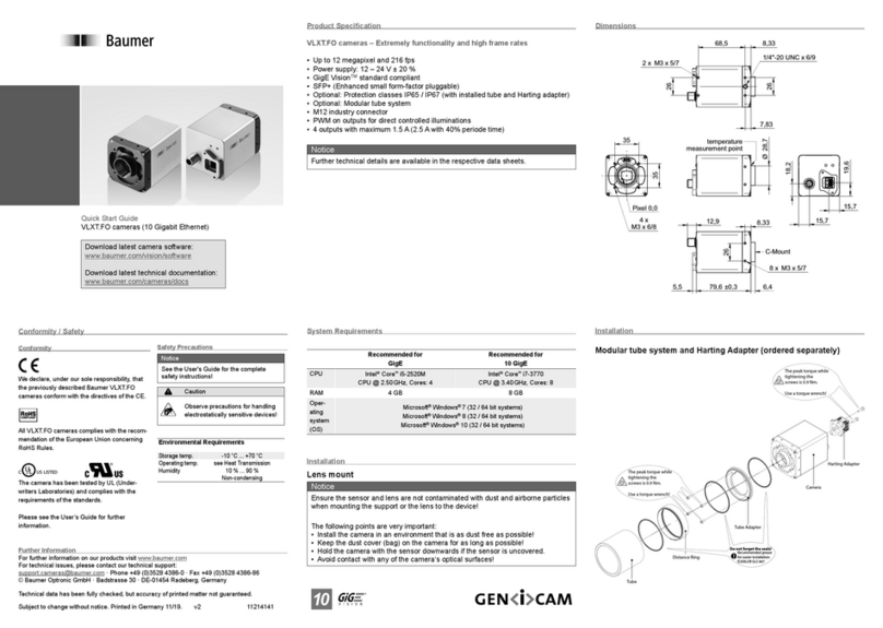 Baumer VLXT.FO quick start guide