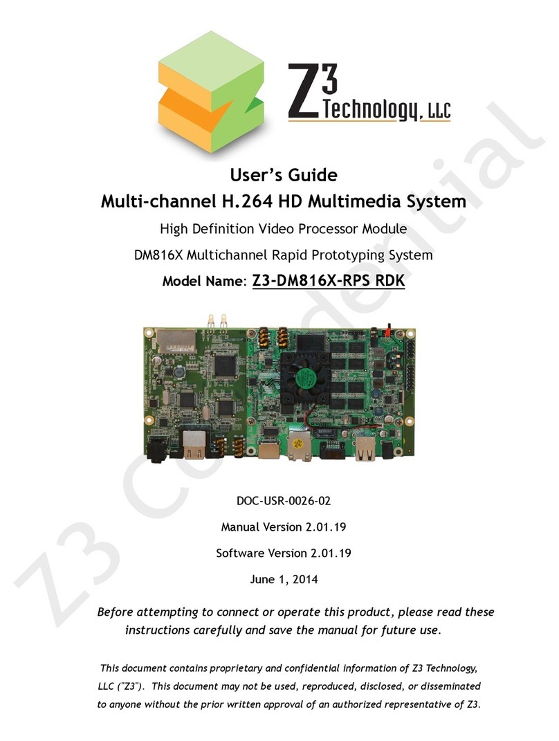 Z3 Technology Z3-DM816X-RPS RDK user guide
