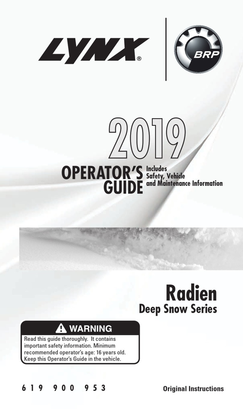 BRP LYNX Radien 2019 Operator's guide