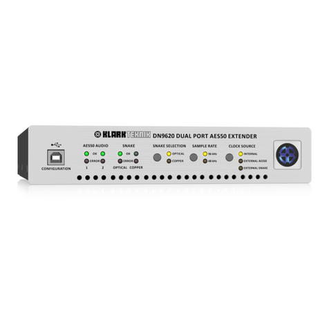 Klark Teknik DN9620 quick start guide