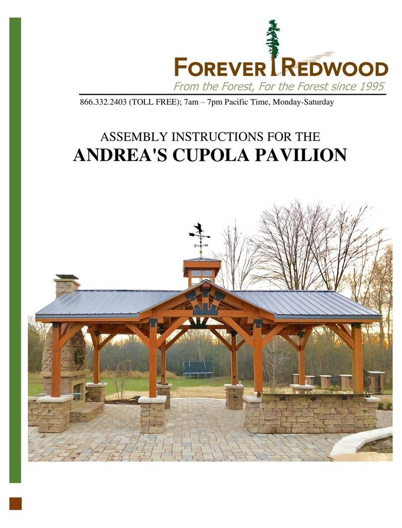 Forever Redwood ANDREA'S CUPOLA PAVILION User manual