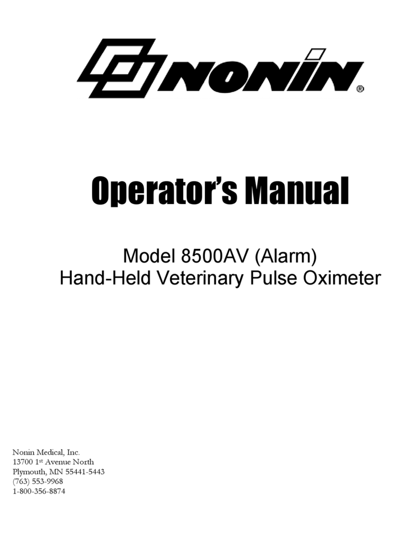 Nonin 8500AV Operator's manual