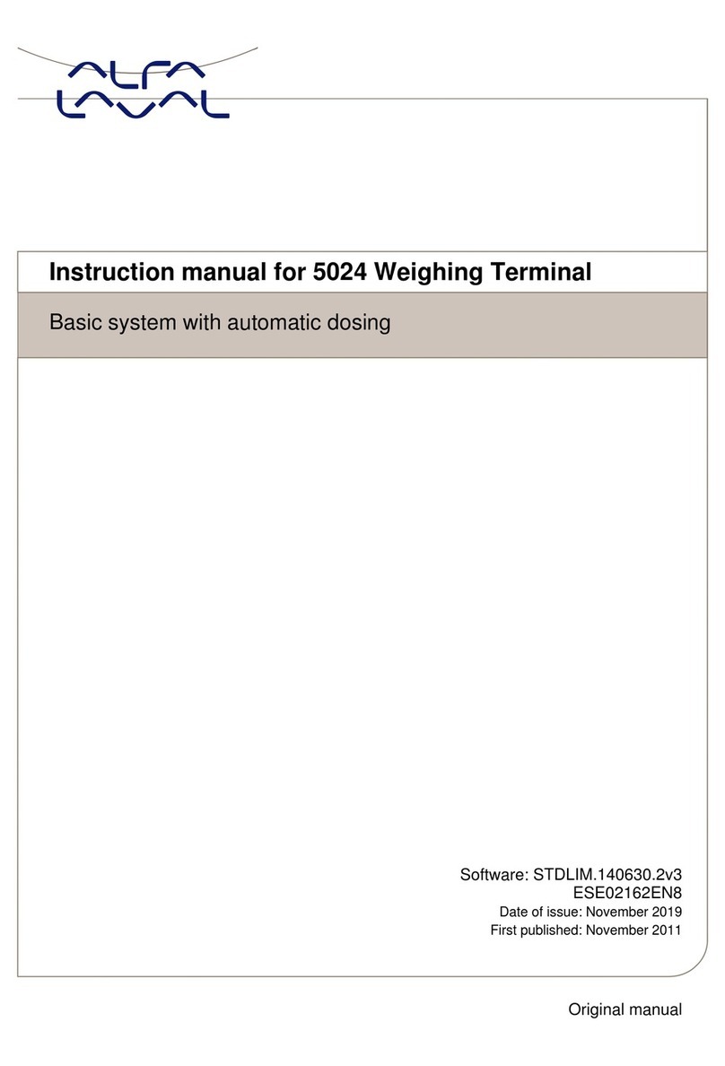 Alfalaval 5024 instruction manual