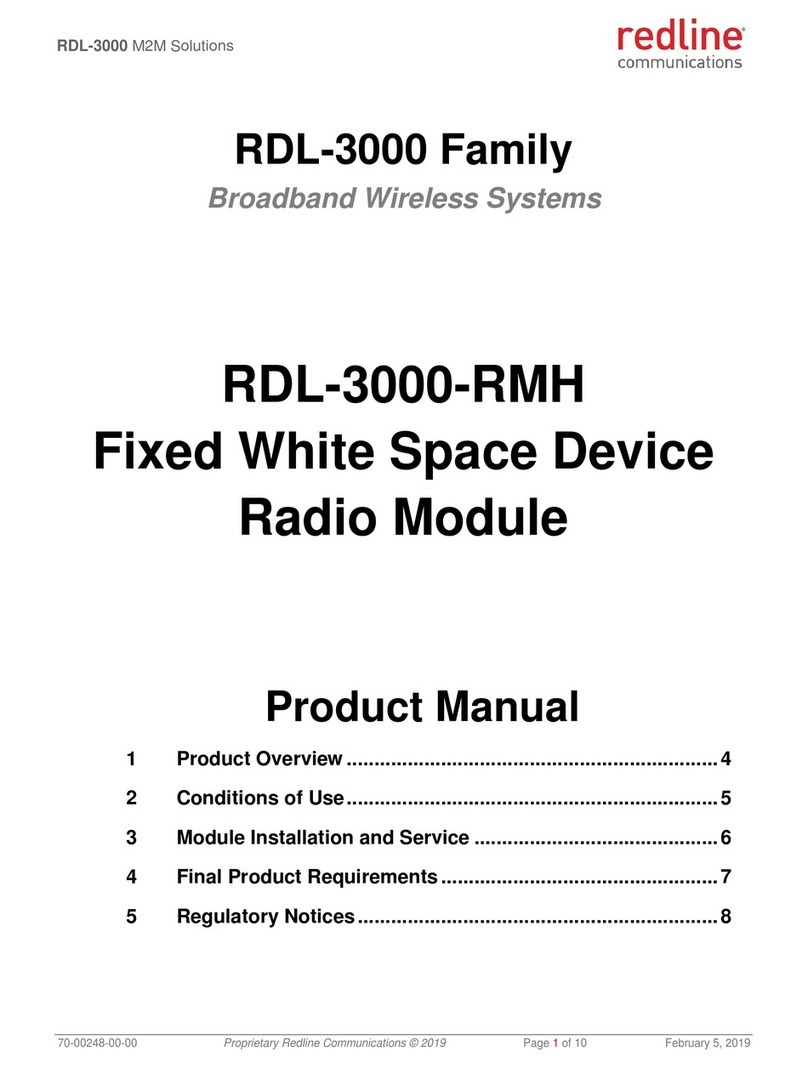Redline Communications RDL-3000 Family User manual