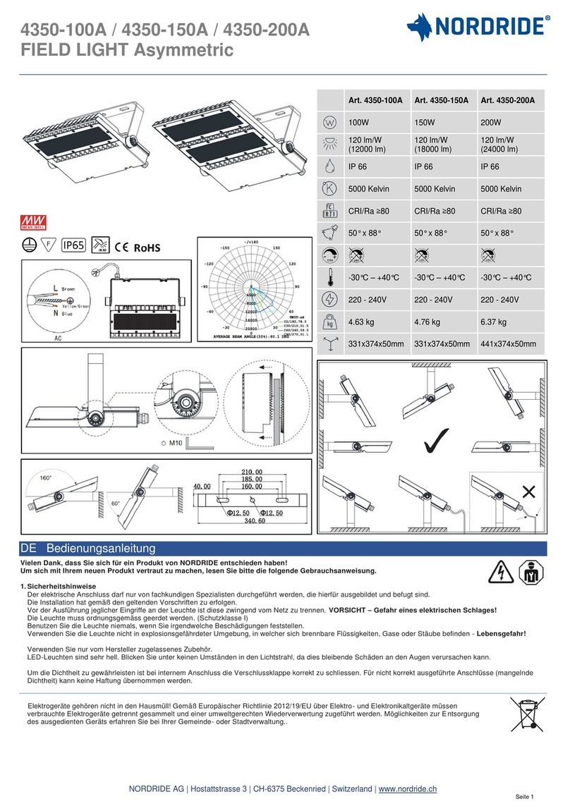 NORDRIDE 4350-100A User manual