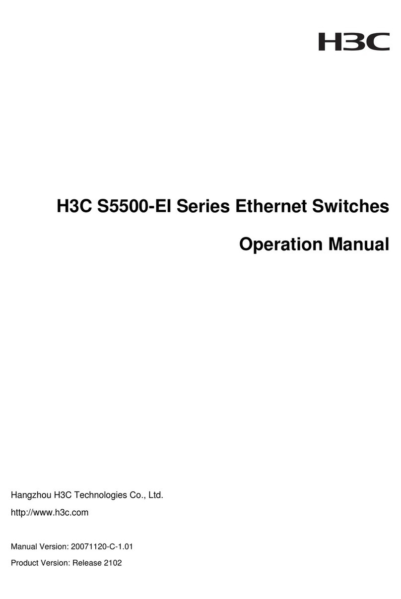 H3C S5500-EI series User manual H3C S5500-EI series User manual