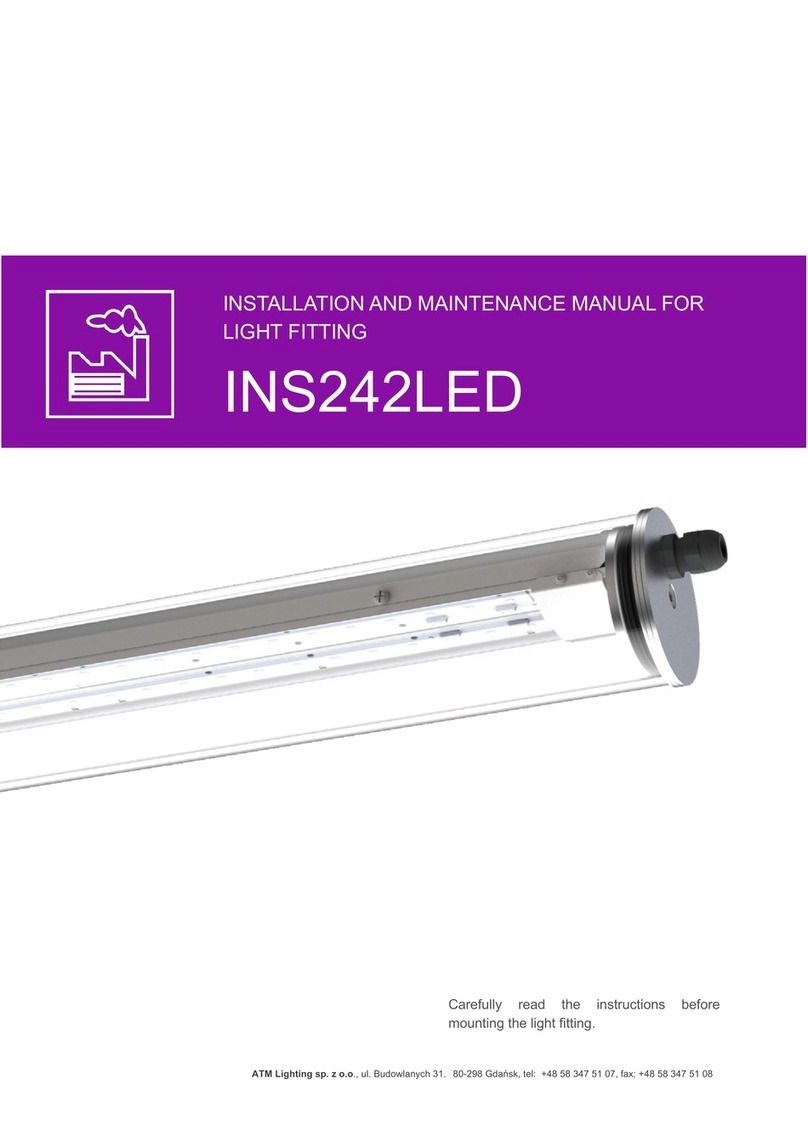 ATM Lighting INS242LED Installation and maintenance manual