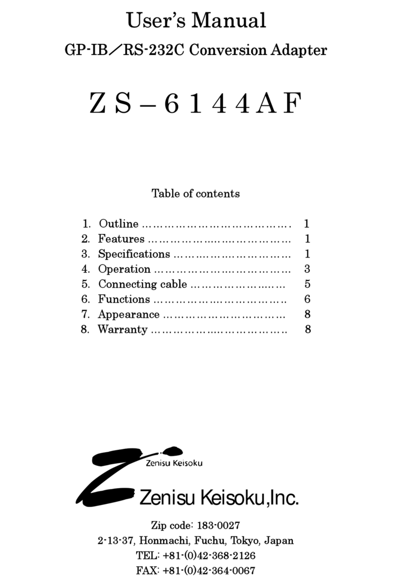 Zenisu Keisoku ZS-6144AF user manual