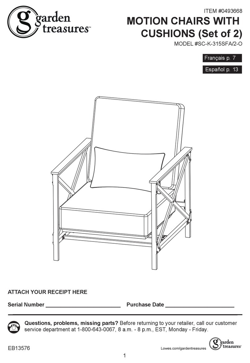Garden Treasures SC-K-315SFA/2-O Assembly instructions