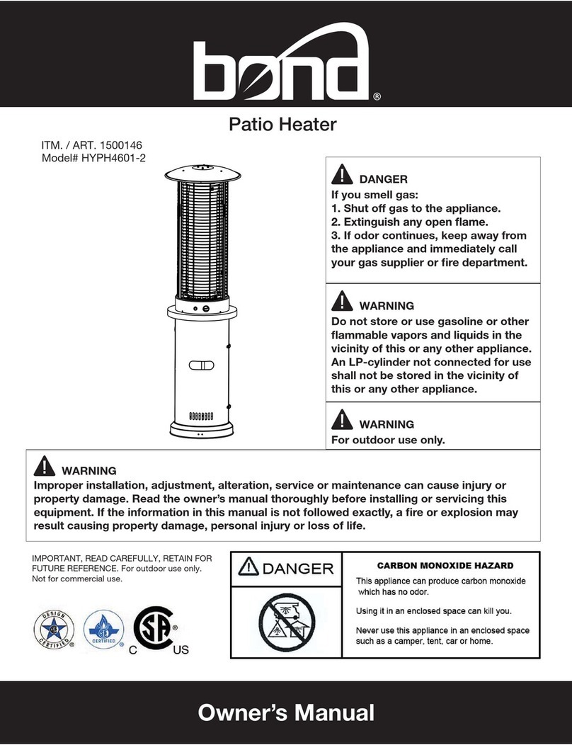 Bond HYPH4601-2 owner's manual