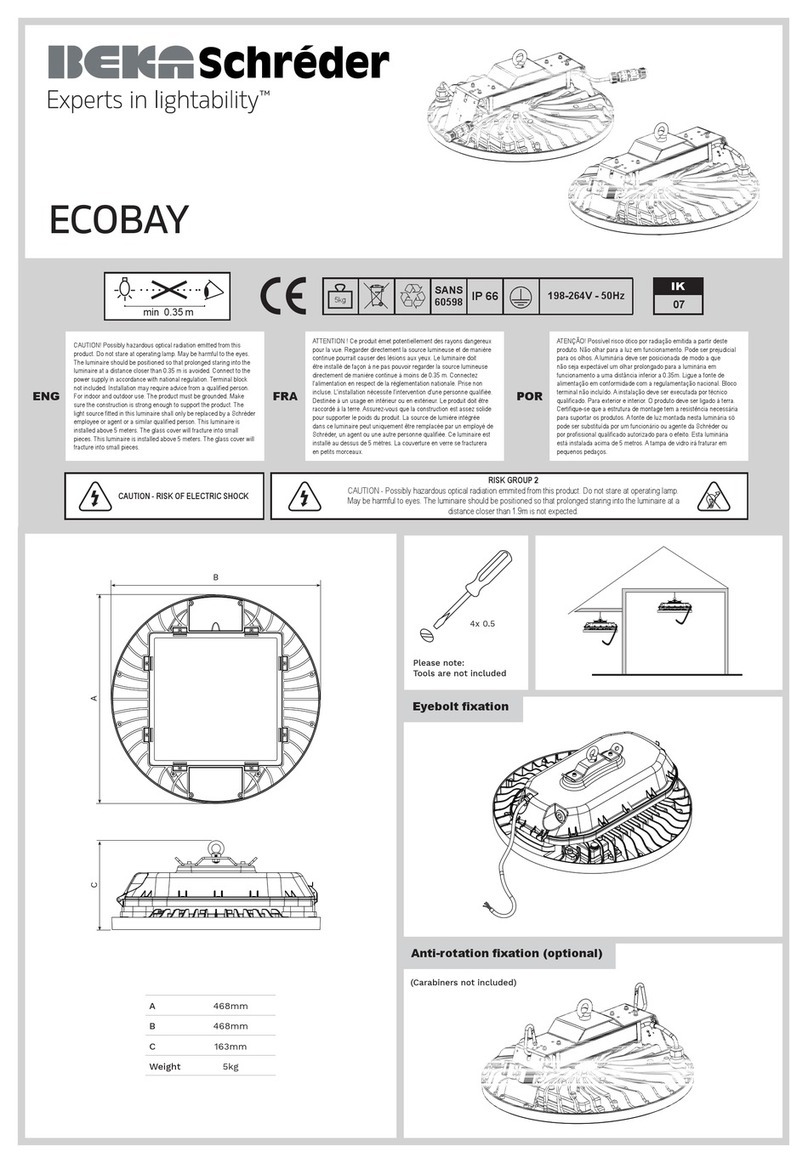 BEKA Schreder ECOBAY quick start guide BEKA Schreder ECOBAY quick start guide