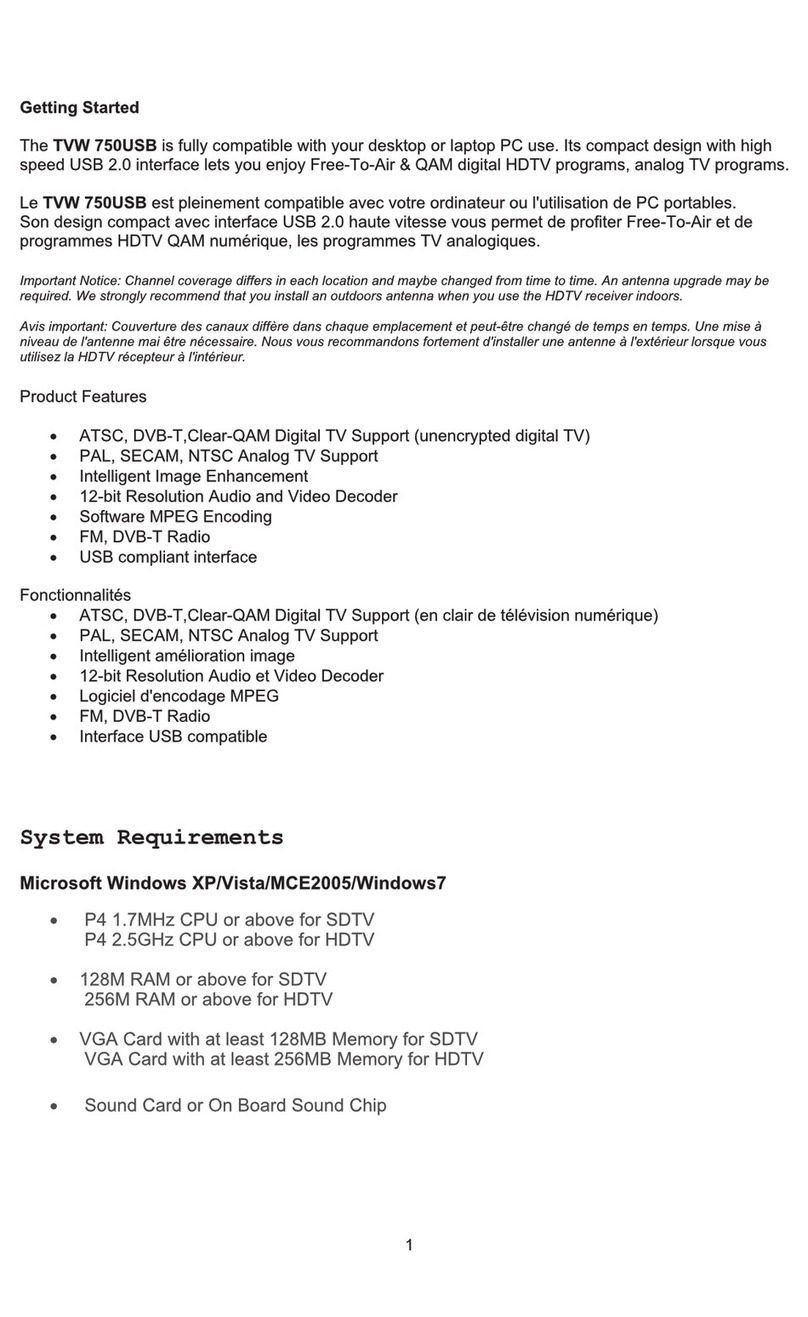 Diamond Multimedia TVW 750USB User manual